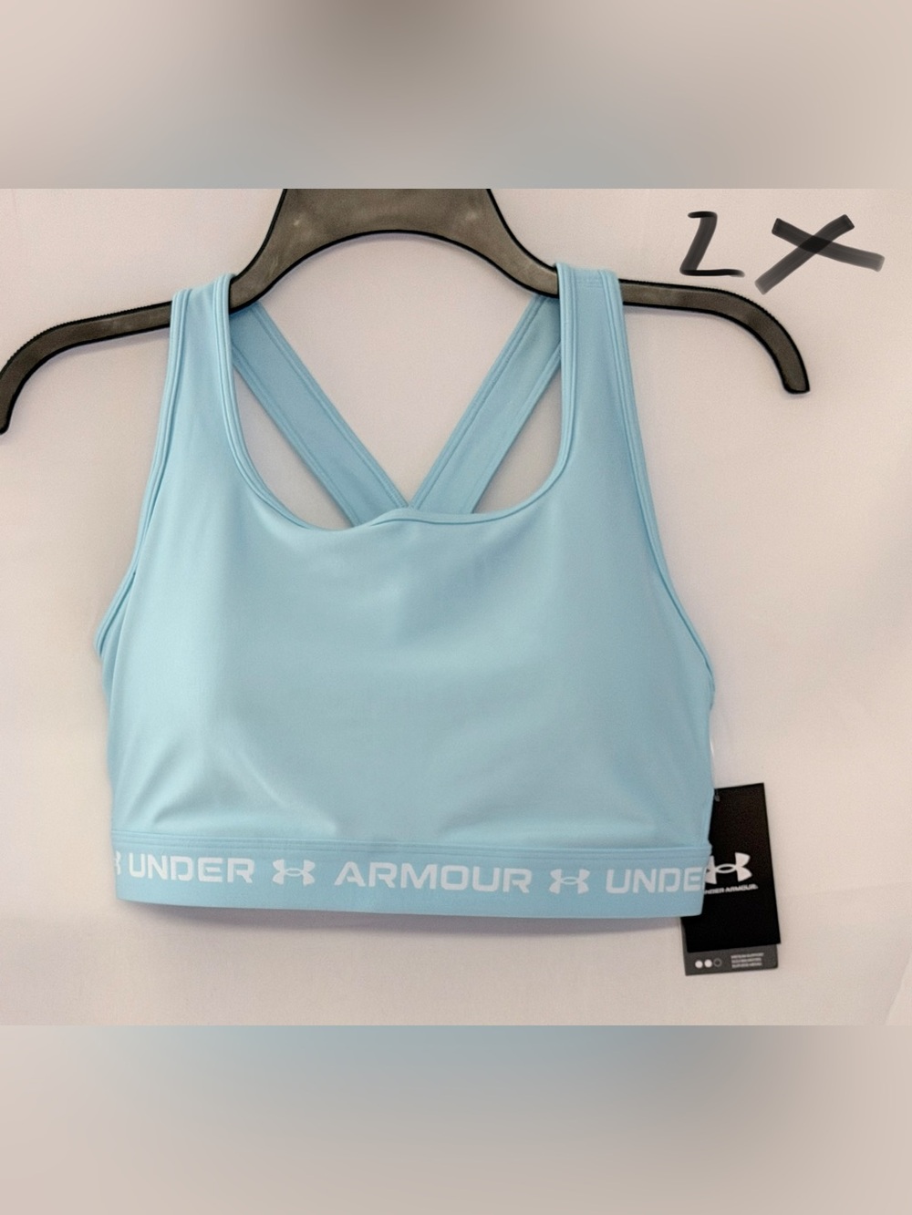 Under Armour Light Blue Crossback Sports Bra